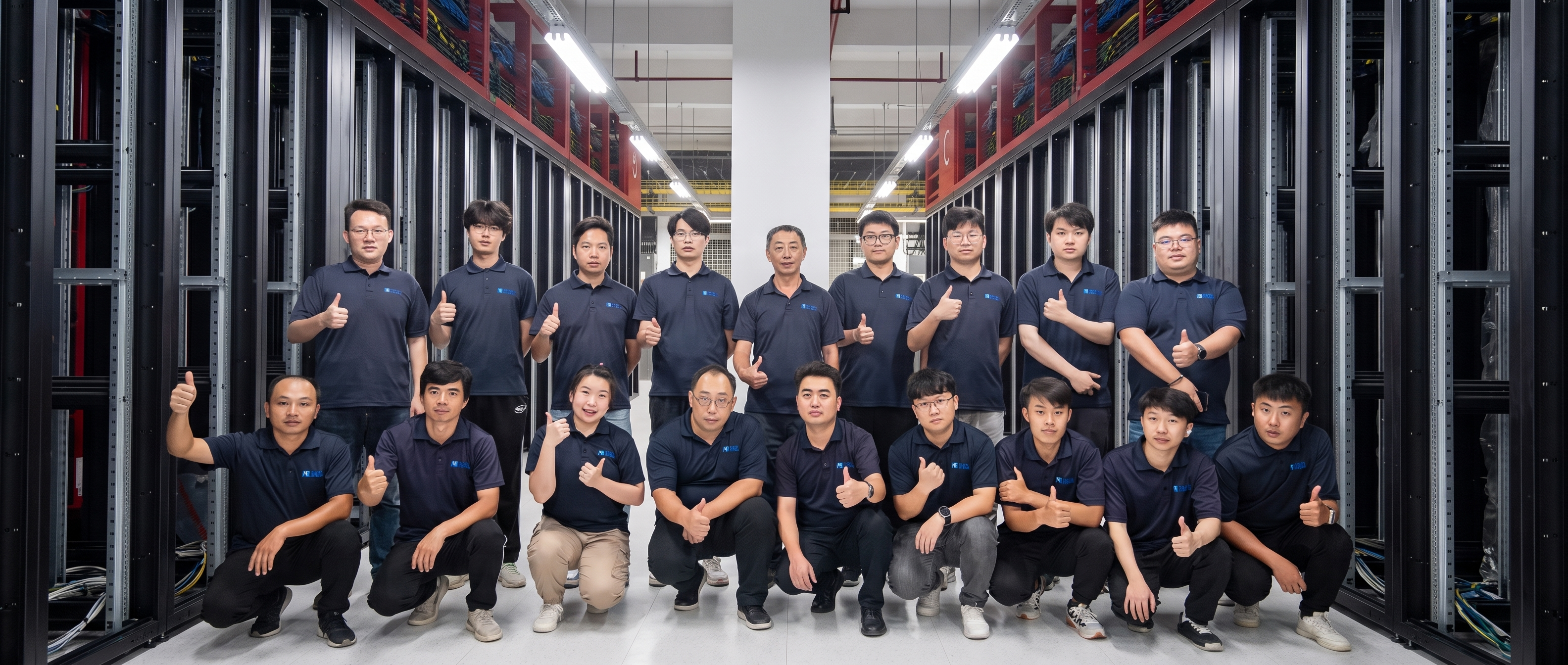 The Longmotive team in a data hall